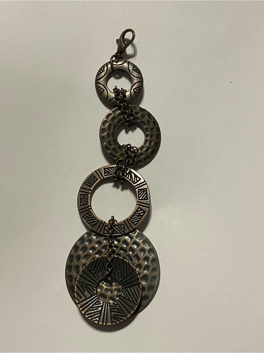 Costume Long Disc Pendant #8655
